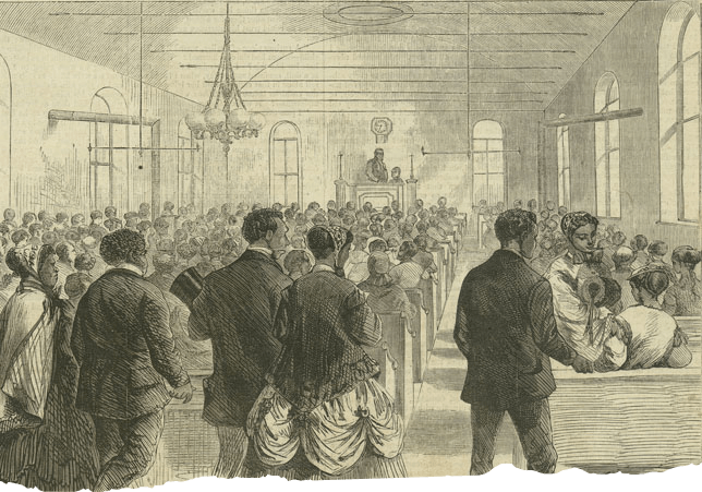 National Colored Union Convention by Theodore R. Davis, Harper Weekly, February 1869