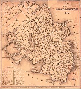 1849 Map of Charleston